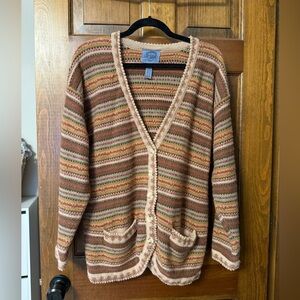 Dry Goods Multicolor Striped Women's Cardigan Sweater